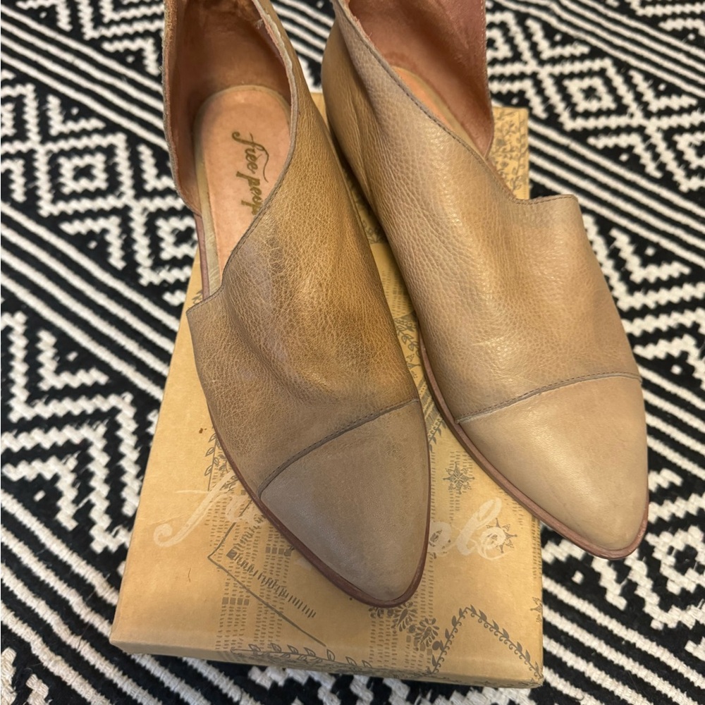 Free people flat royale Free People Tan Leather Women's Shoes